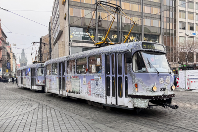 DPP 8304 in Praha Vaclavske namesti