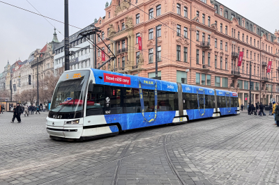 DPP 9247 in Praha Vaclavske namesti