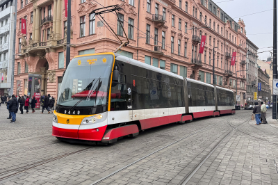 DPP 9449 in Praha Vaclavske namesti