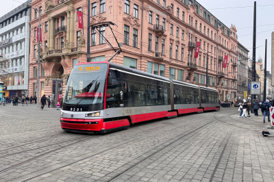 DPP 9201 in Praha Vaclavske namesti