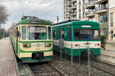 Budapesti Helyiérdekű Vasút 965 in Budapest Boraros ter