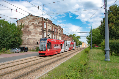 Tramwaje Śląskie 845 in Obrońców Westerplatte