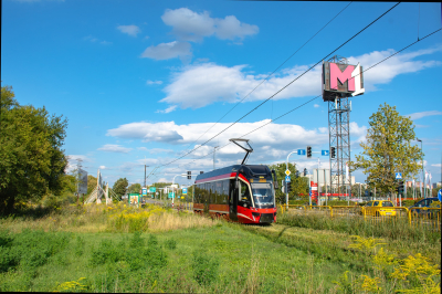 Tramwaje Śląskie 1004 in Będzińska