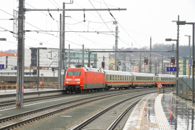 DB Fernverkehr AG 101 128 in Salzburg Hauptbahnhof