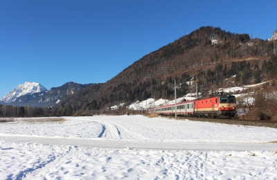 ÖBB 1144 092 in Wörschach mit dem IC 513