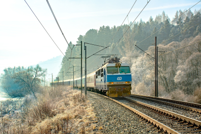 České dráhy 151 014 in Krasno an der Kischütz