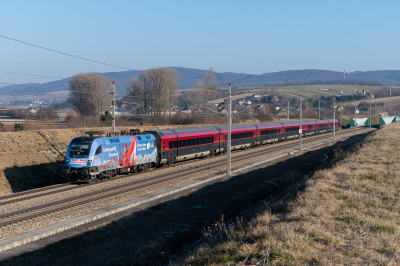 ÖBB 1116 233 in Klein Staasdorf mit dem Railjet 268