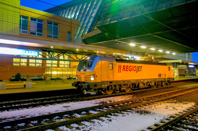 Regiojet 193 214 in Poprad-Tatry