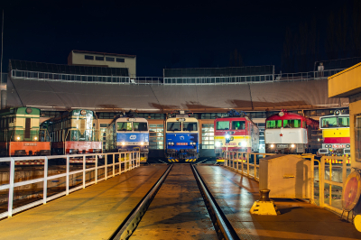 ZSSK 350 020 in kruhová remíza