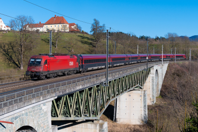 ÖBB 1216 007 in Sankt Peter mit dem RJ 133