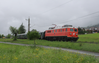 Pro Bahn Vorarlberg 1110 505 in Nendeln mit dem SLP 14494