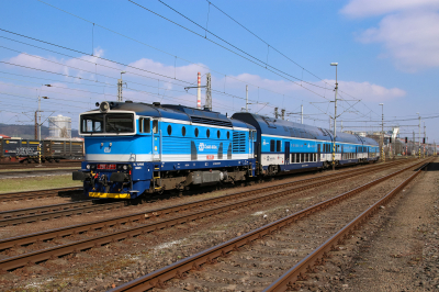 750 717 České dráhy  Ostrava hl.n. - Bahnhofsbild  Railwayfans