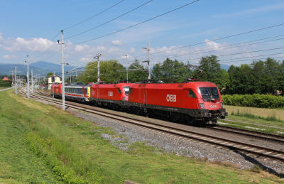 1016 050 ÖBB steirische Westbahn Sankt Martin im Sulmtal - Bergla  Bahnhofsbild  Railwayfans