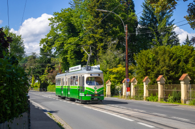 TW 293 Tramway Museum Graz Graz Linie 1 | Mariatrost – Eggenberg Freie Strecke  Hilmteichstraße  Railwayfans
