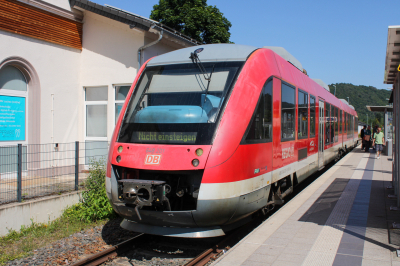DB Regio 648 201 in Nassau (Lahn) mit dem RB 12620