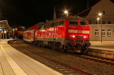 DB Regio 218 429 in Bad Kreuznach mit dem RE 13967