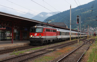 1142 683 ÖBB Schoberpass Selzthal EC 163 Bahnhofsbild  Railwayfans